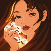 Картина за номерами "Чарівна бавовна" ©krizhanskaya Ідейка KHO2583 40х40 см