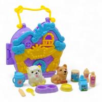Будиночок з тваринками та аксесуарами, бузковий MIC 885