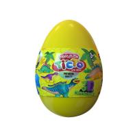 Набір креативної творчості "Тісто для ліплення Master Do" Dinosaurs EGGS ТМD-08-01U  Жовтий