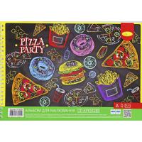 Альбом для малювання, лаковка, 20 арк., 100 г/м2,  пружина Апельсин АП-0308