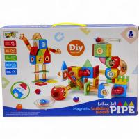 Магнітний конструктор, 79 елементів, кульки, тунелі, наліпки, в коробці MIC F0076