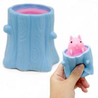 Антистрес “Пеньок з білочкою”, блакитний MIC M48698