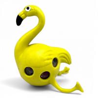 Антистрес з орбізами Фламінго (13 см) жовтий MIC KA-23-1034