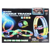 Трек що світиться з машинкою (177 деталей) leeta 124