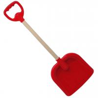 Лопата №3 з деревʼяною ручкою, 70 см (червона) Bamsic 0153