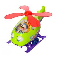 Дитяча каталка на палиці "Вертоліт" 0302(Green) зелена