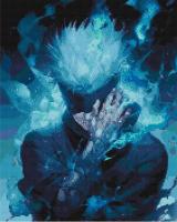 Алмазна мозаїка Аніме, Сатору Годжо, Магічна битва 40х50 см Origami OD31230