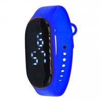 Годинник електронний з регульованим ремінцем, блакитний MIC CRQ-1