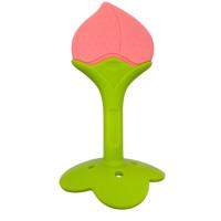 Силіконовий прорізувач Фрукти (ПЕРСИКОВИЙ) Mega Zayka №0422