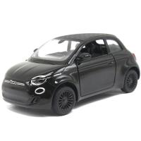 Машинка металева Fiat 500E, чорний Kinsmart KT5440W