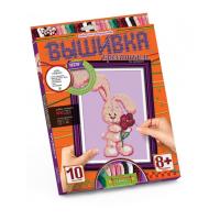 Вишивка хрестиком по номерам, Зайчик Dankotoys VK-01-05