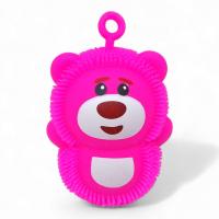 Іграшка-світяшка з петелькою “Ведмедик”, малиновий MIC MS-24-654