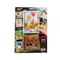Картина за номерами Pencil by numbers: Білочка Dankotoys PBN-01-06
