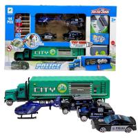 Автопарковка “Поліція” (4 металопластикові машинки, карта-коврик) six-six-Zero 660A-347