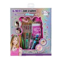 Дитячий набір косметики "Волосся і татуювання" T20728 блискучі татуювання