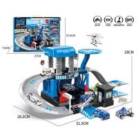 Трек Поліція металопластикові машинки, наліпки, в коробці MIC TN1288-60059