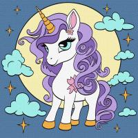 Картина за номерами Казкова єдиноріжка Ідейка KHO6107