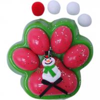 Лапка-антистрес (11 см) новорічна таба, червона серединка MIC 712293