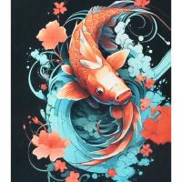 Алмазна мозаїка Золота кої у мрійливих водах 40х50 см Strateg SK88263