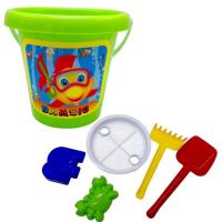 Відро Класико-2 з набором, складається з двох частин (ЗЕЛЕНЕ) Бамсик 012/8