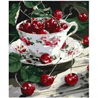 Картина по номерах Вишнева насолода 30х40 см Ідейка KHO5707
