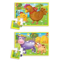 М'які пазли А5 Тварини ферми (укр) Vladi Toys VT1103-44