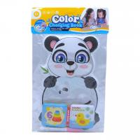 Розмальовка водою Панда, ручка-пензлик, мʼяка книжечка з пискавкою MIC 2022-59