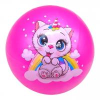 Мʼячик гумовий Тваринки 23 см (рожевий) MIC BT-PB-0200