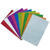 Набір кольорового фоамірану з глітером на клейовій основі 17GLKA4-Mix1, 1,7-0,1 мм 10 аркушів