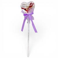 Іграшка зі світлом Серце на паличці 38 см (ФІОЛЕТОВИЙ) MIC C28405