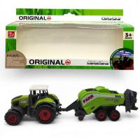 Машинка Трактор з причепом, 20,5 см (салатовий) SunQ toys SQ90333-2A