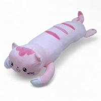 Мʼяка іграшка-обіймашка Кіт батон, 65 см, (рожевий) MIC E1008