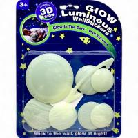 Неонові (люмінесцентні) наліпки Космос (7 шт) MIC 77221