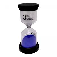 Пісочний годинник на 3 хв, висота - 10 см (синій) MIC X2-03