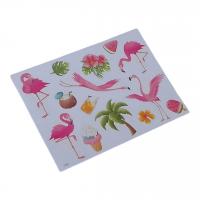 Татуювання-перебивки, тимчасові, Фламінго (1 аркуш) Експрес Удачі Т1