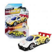 Машинка пластикова, що змінює колір (7 см) жовта SHANTOU YISHENG 1021-23