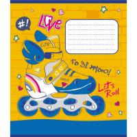 Зошит учнівський "Синьо-жовтий" 024-550160K-4 в клітинку, 24 аркуші