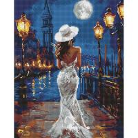 Алмазна мозаїка Біля причалу 40х50 см Ideyka AMO8241