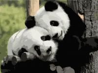 Картина за номерами. Art Craft "Панди Інь-Янь" 40 * 50 см 11606-AC