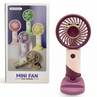 Вентилятор (вбудований акумулятор, USB) фіолетовий MIC CS1351-1