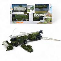 Пластикова машинка Комбайн з причепом, світло та звук DONG JIE 1907-9