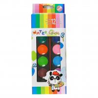 Акварельні фарби, 12 кольорів, пензлик MIC С60651