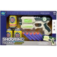 Бластер з мʼякими патронами та банками-мішенями (ЗЕЛЕНИЙ) Xin Le Di Toys XD688-52/52A