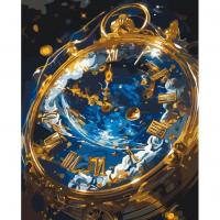 Картина за номерами з фарбами металік Сила часу 40х50 см Origami LW3466