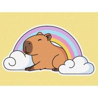 Картина за номерами Капібара і веселка, 30х40 см Ідейка KHO6747