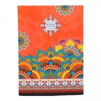 Блокнот з білими аркушами Помаранчеві квіти, 80 аркушів Fresh 1792-1795