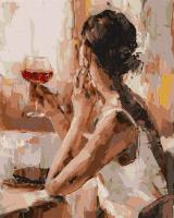 Картина за номерами "Загадкова незнайомка" Ідейка KHO4843 40х50 см