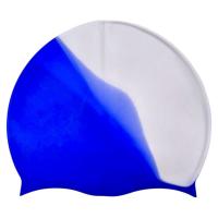 Шапочка для плавання силіконова, у пакеті (СИНЬО-БІЛА) MIC G26497