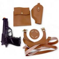 Ігровий набір зброї (пістолет, кобура та ремені фіксації), коричневий MIC 6821-21