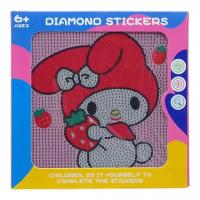 Алмазна мозаїка з рамкою Аніме. My Melody, 15х15 см MIC 222-4